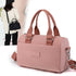 0485# Pink Multifunctional Nylon Shoulder Bag - Lightweight and Spacious Handbag for Women, 20x15x11cm