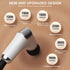 Long-Handle Percussion Massage Gun - Adjustable Speed Muscle Relaxation Device Four Massage Heads