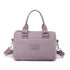 0486# Purple Multifunctional Nylon Shoulder Bag - Lightweight and Spacious Handbag for Women, 27x18x14cm