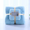 2 PCS Light Blue Coral Fleece Towel and Bath Towel Set - Ultra Soft, Absorbent, and Lint-Free for Home and Spa
