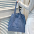 Green Large Capacity Tote Bag - Lightweight Single Shoulder Bag for Commute, Casual Outings, and Shopping