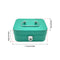 2PCS/Green Mini Lockable Cash Box with Handle - Secure Money Storage Box