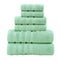 Green Luxury Cotton Towel Set - 6-Piece Ultra-Soft Bath, Hand, and Washcloth Set