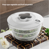 Transparent Black Manual Salad Spinner with Pressurized System - Efficient & Quick Vegetables Drying, Multiple Color Options