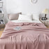 Cotton Waffle Blanket - Air Conditioning Blanket/Throw/Summer Quilt, 150*200cm,Bean Paste Color