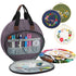 Purple Multi-Pocket Embroidery Storage Bag - Oxford Cloth Handbag Organizer for Cross-Stitch and Thread Storage