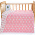 Pink Bunny, 6-Layer Muslin Baby Blanket - Soft Cotton Bedding for Infants and Toddlers, 110x110 cm,