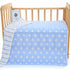 Blue Bunny, 6-Layer Muslin Baby Blanket - Soft Cotton Bedding for Infants and Toddlers, 110x110 cm,