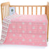 Pink Chick, 6-Layer Muslin Baby Blanket - Soft Cotton Bedding for Infants and Toddlers, 110x110 cm,