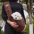 Brown Pet Sling Carrier Bag - Comfortable and Hands-Free Design