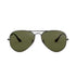 Black Frame Dark Green Glasses Classic Aviator Sunglasses - UV400 Protection with Metal Frame