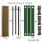 Black Spike Army Green Windscreens Heavy-Duty Tree Anchoring Kit - 9-Piece Set with Ground Stakes, Straps, and Ropes