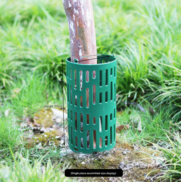 Black Tree Guard Protector Roll 6 pieces/set - Durable Plastic Garden Barrier for Plant Protection