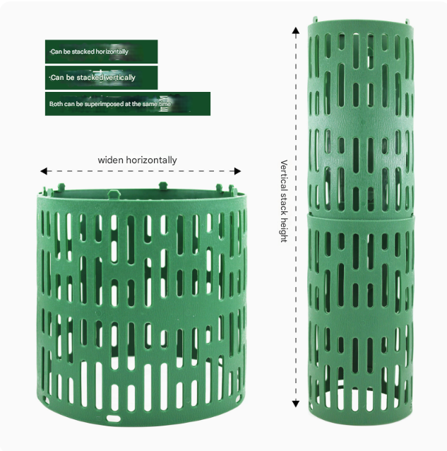 Green Tree Guard Protector Roll 6 pieces/set - Durable Plastic Garden Barrier for Plant Protection