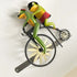 Whimsical Frog Garden Wind Spinner – Metal Yard Art with Cycling Frogs