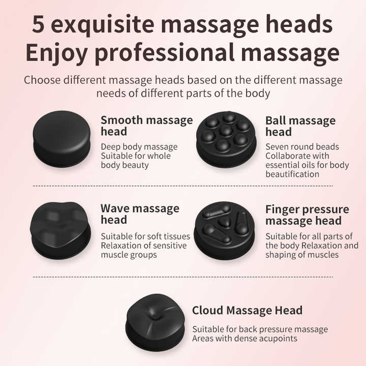 Black Portable Electric Body Sculpting Massager - Slimming and Relaxation Tool