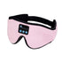 Pink 3D Contoured Bluetooth Sleep Eye Mask - Ultra Soft Wireless Music Mask for Travel, Meditation, and Sleep