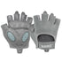 M Grey Breathable Gym Training Gloves with Non-Slip Palm Grip