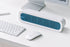 Blue Slim Desktop Rectangular Fan with Modern Design