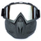 Serpentine Frame Mercury Tablet Full-Face Snow Goggles with Mirror Lens - Ultimate Protection and Comfort