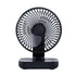 Black Portable Mini Fan - Compact, Quiet, and Rechargeable for Personal Cooling