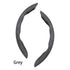 2 PCS Grey Steering Wheel Cover - Soft and Comfortable, Fits 38cm Diameter Steering Wheels