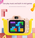 Pink Mouse Motifs Cute Kids Digital Camera - Cat-Themed HD Camera with 32GB Memory Card