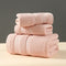 Pink Luxury 3-Piece 100% Cotton Towel Set - Bath, Hand & Face Towels