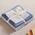 Blue and White 4-Piece Cotton Bedding Set - Fits 1.5m/1.8m Beds (Duvet Cover 200x230cm, Bed Sheet 230x250cm)