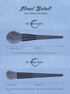 Gray purple 12-Piece Professional Makeup Brush Set with Cosmetic Bag - Premium Synthetic Fiber, Wooden Handle, Aluminum Tube