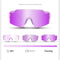 Purple Gradient Lens Lightweight UV400 Photochromic Cycling Glasses, Anti-Wind Protective Sunglasses for Outdoor Sports