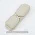 2 Pcs Off White Magnetic Leather Car Sunglasses Clip - Dual-Use Multifunctional Card Holder, Premium Cowhide
