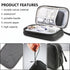 Black Portable Digital Organizer Bag – Multifunctional Storage for Power Banks, Cables, and AccessoriesPhotography Props Not Included