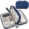 Dark Blue Portable Digital Organizer Bag - Multifunctional Storage for Power Banks, Cables, and AccessoriesPhotography Props Not Included