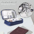 Dark Blue Portable Digital Organizer Bag - Multifunctional Storage for Power Banks, Cables, and AccessoriesPhotography Props Not Included