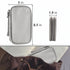 Grey Portable Digital Organizer Bag - Multifunctional Storage for Power Banks, Cables, and AccessoriesPhotography Props Not Included