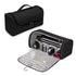 Black Portable PU Storage Bag for Hair Curlers, Hair Dryers, and Styling ToolsHair dryers, etc. are shooting props and are not included in the product