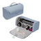 Blue Portable PU Storage Bag for Hair Curlers, Hair Dryers, and Styling ToolsHair dryers, etc. are shooting props and are not included in the product