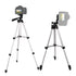 Black Aluminum Alloy Camera and Phone Tripod - Adjustable Lightweight StandTripod + Small Live Broadcast Clip