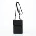 Black Water-Resistant Nylon Crossbody Phone Bag - Compact Travel Wallet & Card Holder for Men and Women(Mobile phones and cards are shooting props, not included)