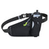 Black Hydration Running Waist Pack  Waterproof Lightweight Sports Belt with Bottle HolderWater bottles are filming props, not included