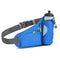 Blue Hydration Running Waist Pack - Waterproof Lightweight Sports Belt with Bottle HolderWater bottles are filming props, not included