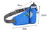 Blue Hydration Running Waist Pack - Waterproof Lightweight Sports Belt with Bottle HolderWater bottles are filming props, not included