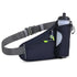 Dark Blue Hydration Running Waist Pack - Waterproof Lightweight Sports Belt with Bottle HolderWater bottles are filming props, not included