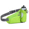 Bright Green Hydration Running Waist Pack - Waterproof Lightweight Sports Belt with Bottle HolderWater bottles are filming props, not included
