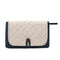 Blue and White Patchwork Portable Baby Changing Mat - Waterproof, Foldable, Compact Diaper Pad for Travel & Everyday Use
