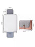 Grey Portable Baby Changing Mat - Waterproof, Foldable, Compact Diaper Pad for Travel & Everyday Use