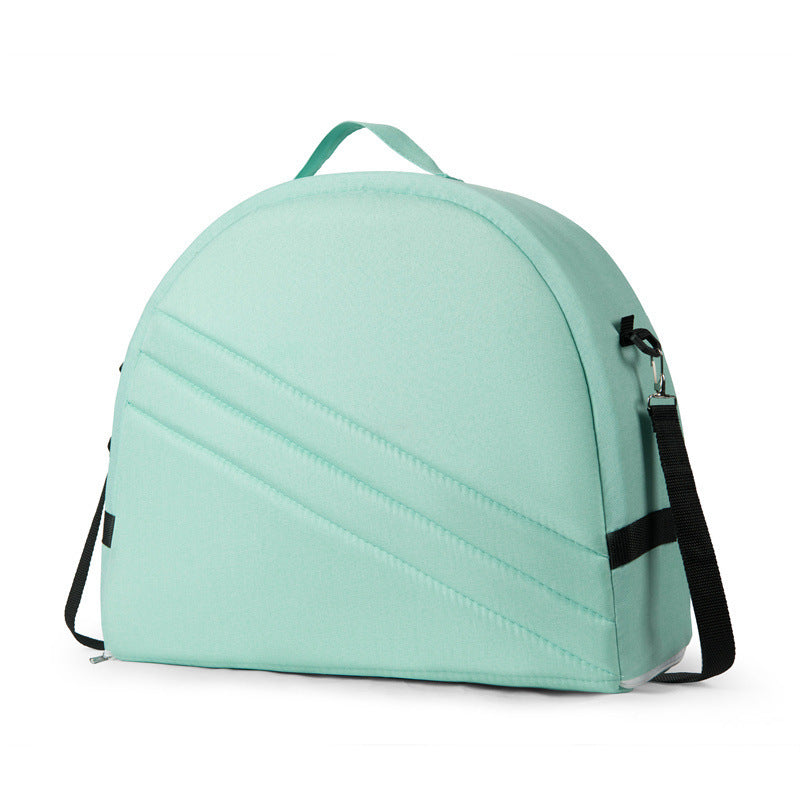 Green Portable Multi-Purpose Baby Bed and Diaper Backpack - Lightweight, Waterproof, Canvas + Polyester Material, Travel Essential for MomsWith mosquito net and small toys