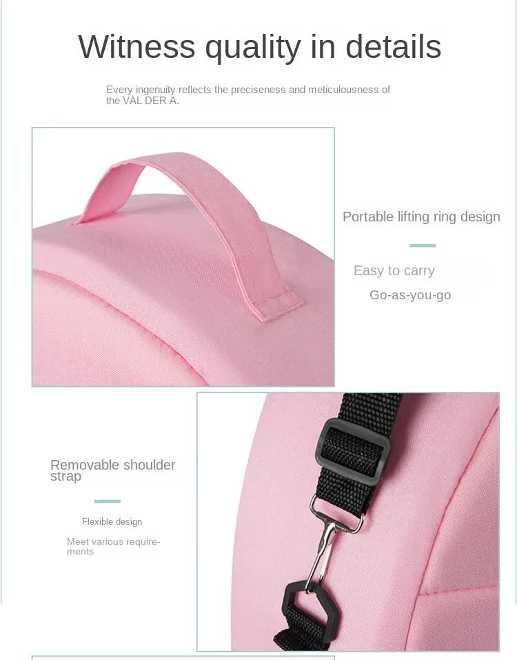 Red Portable Multi-Purpose Baby Bed and Diaper Backpack - Lightweight, Waterproof, Canvas + Polyester Material, Travel Essential for MomsWith mosquito net and small toys