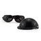 Size S Black Pet Helmet & Goggles Set - Adjustable Safety Gear for Dogs, UV Protection, Durable ABS Material, Stylish Outdoor Accessory